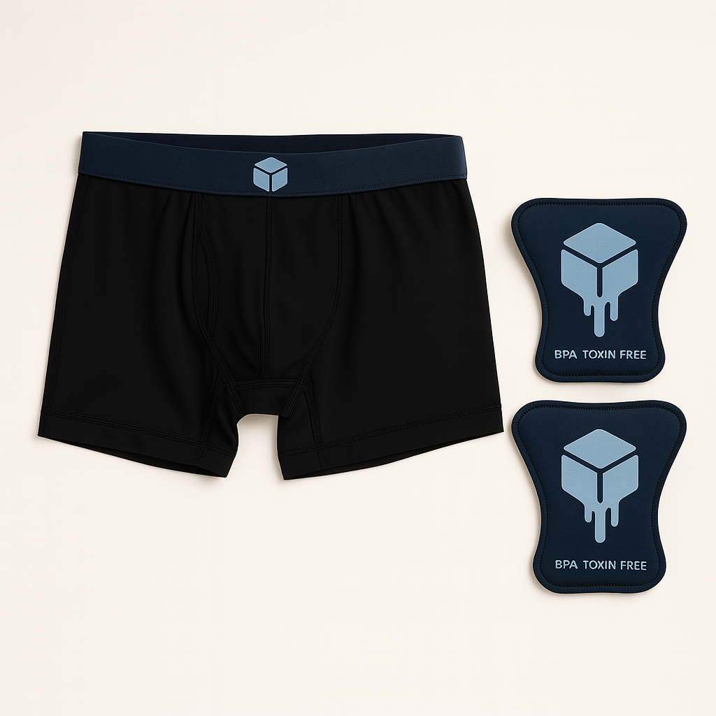 FrostyNuts™ Cooling Underwear for Men (Includes 2 BPA-Free Ice Packs) PRE-ORDER!